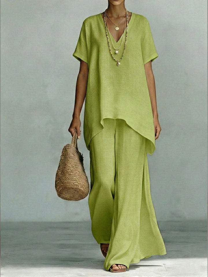 Aurore | Elegantni Set od Lanene i Pamučne Tkanine