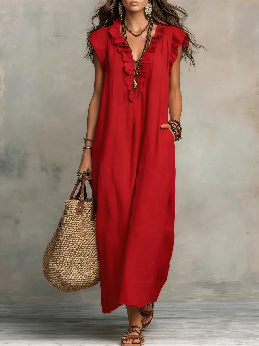 Camellia | Elegantna letnja maxi haljina