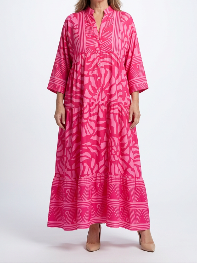 Evangeline | Haljina midi sa dugmadima