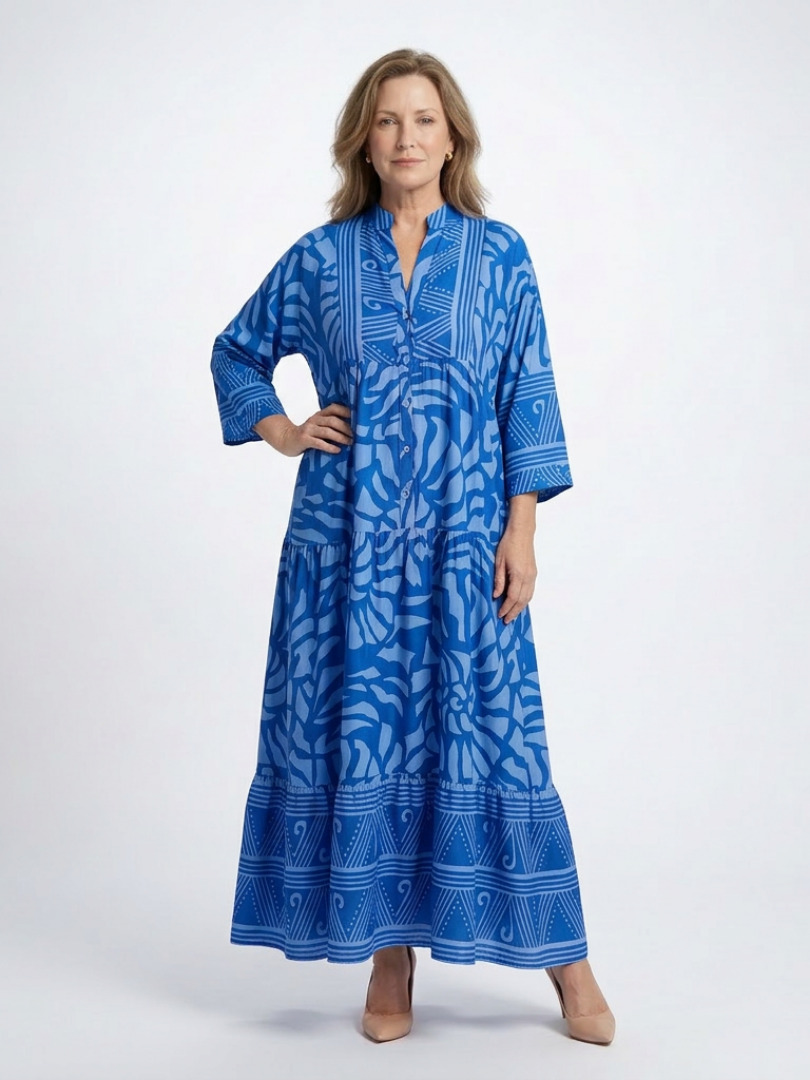 Evangeline | Haljina midi sa dugmadima